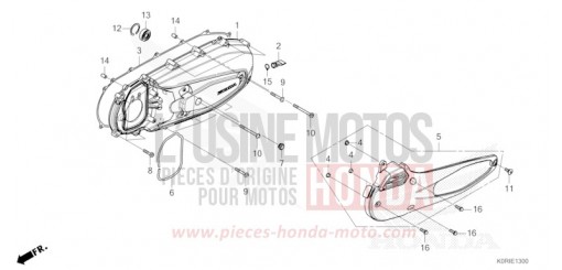 PANNEAU LATERAL GAUCHE SH125ADP de 2023